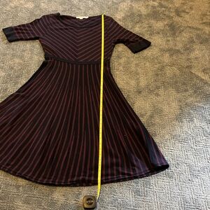 Boden wool and cotton striped sweater dress